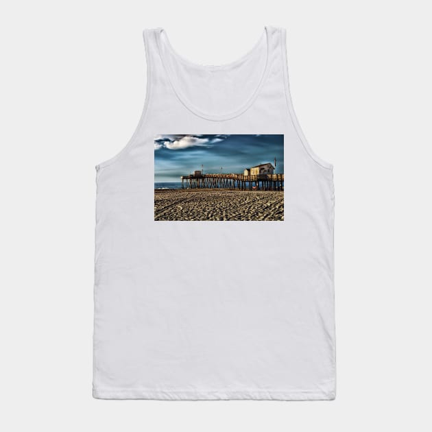 Fishing Club Pier - Ocean City NJ Tank Top by JimDeFazioPhotography